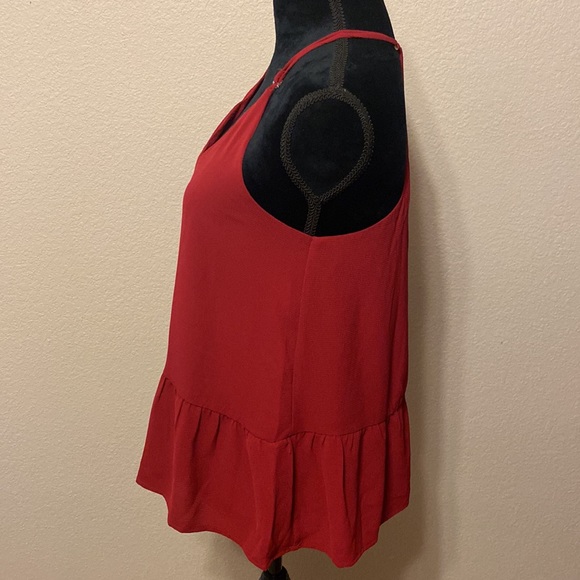 Burgundy Razorback Adjustable Loose Fitting Top - Picture 2 of 6